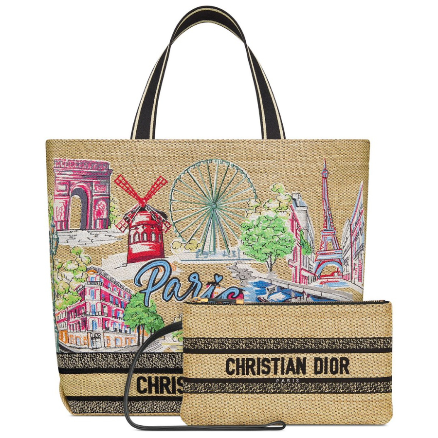Dior 디올 Toile de Jouy 트왈드 주이 시티 북 토트백 라지 멀티컬러 1288 34cm 4