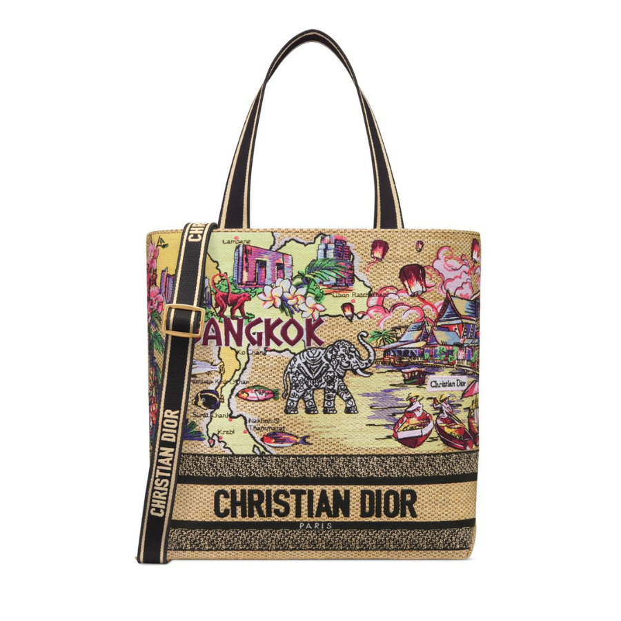 Dior 디올 Toile de Jouy 트왈드 주이 시티 북 토트백 라지 멀티컬러 1288 34cm 2