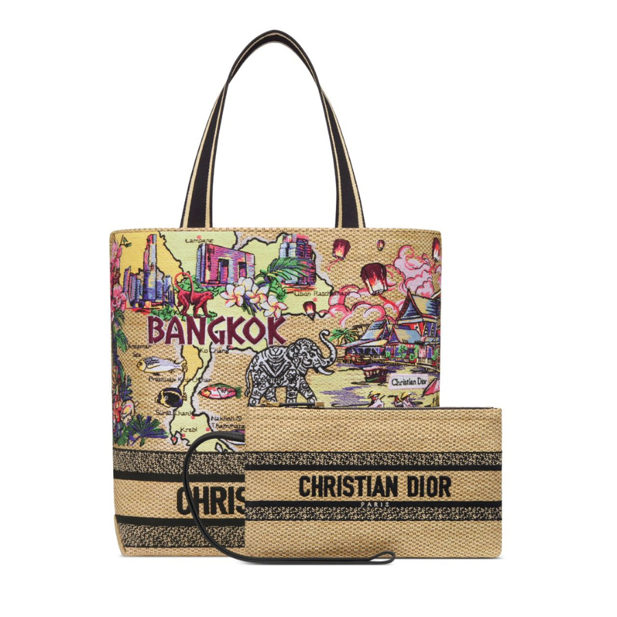 Dior 디올 Toile de Jouy 트왈드 주이 시티 북 토트백 라지 멀티컬러 1288 34cm 5
