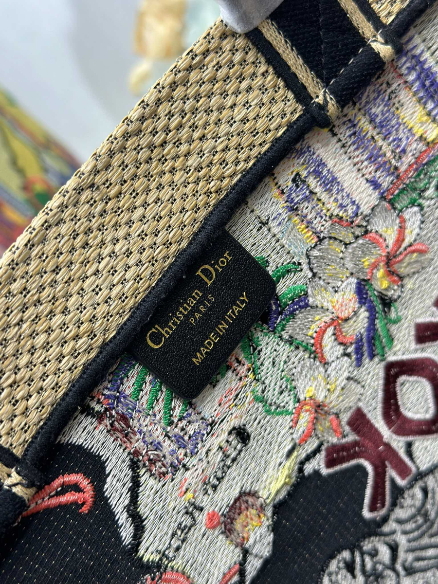 Dior 디올 Toile de Jouy 트왈드 주이 시티 북 토트백 라지 멀티컬러 1288 34cm 15