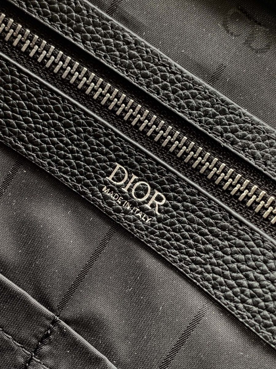 Dior 디올 CD Icon 지퍼 브리프케이스 블랙 그레인 소가죽 36cm 8
