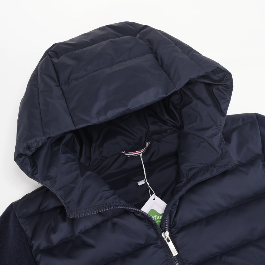 Thom Browne 톰브라운 클래식 사선 스트라이프 다운 후드 재킷 네이비 남녀공용 2