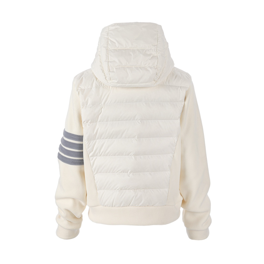 Thom Browne 톰브라운 클래식 사선 스트라이프 다운 후드 재킷 아이보리 남녀공용 3