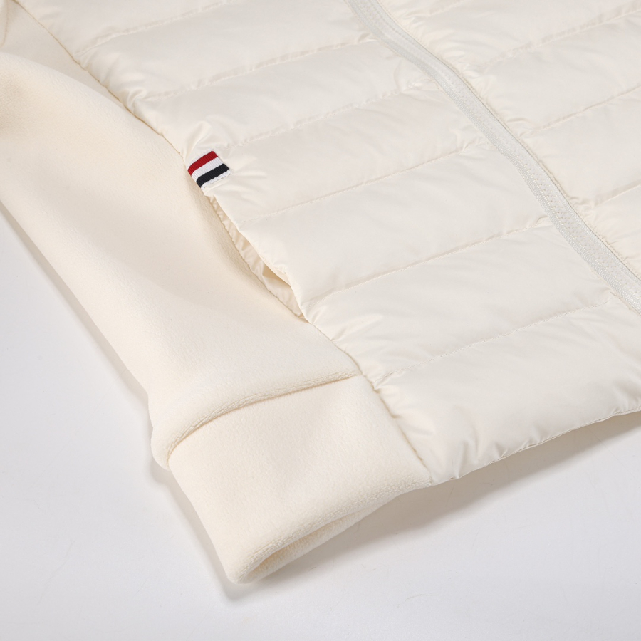 Thom Browne 톰브라운 클래식 사선 스트라이프 다운 후드 재킷 아이보리 남녀공용 8