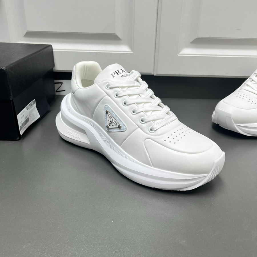 Prada 프라다 남성 Systeme 가죽 스니커즈 5