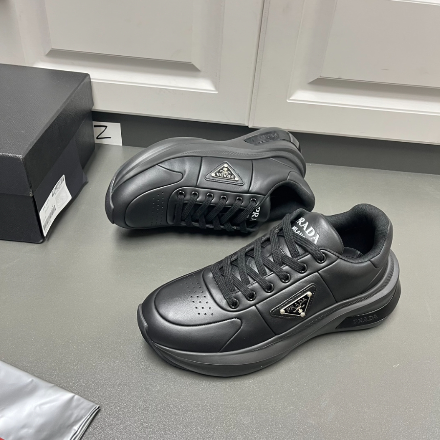 Prada 프라다 남성 Systeme 가죽 스니커즈 2