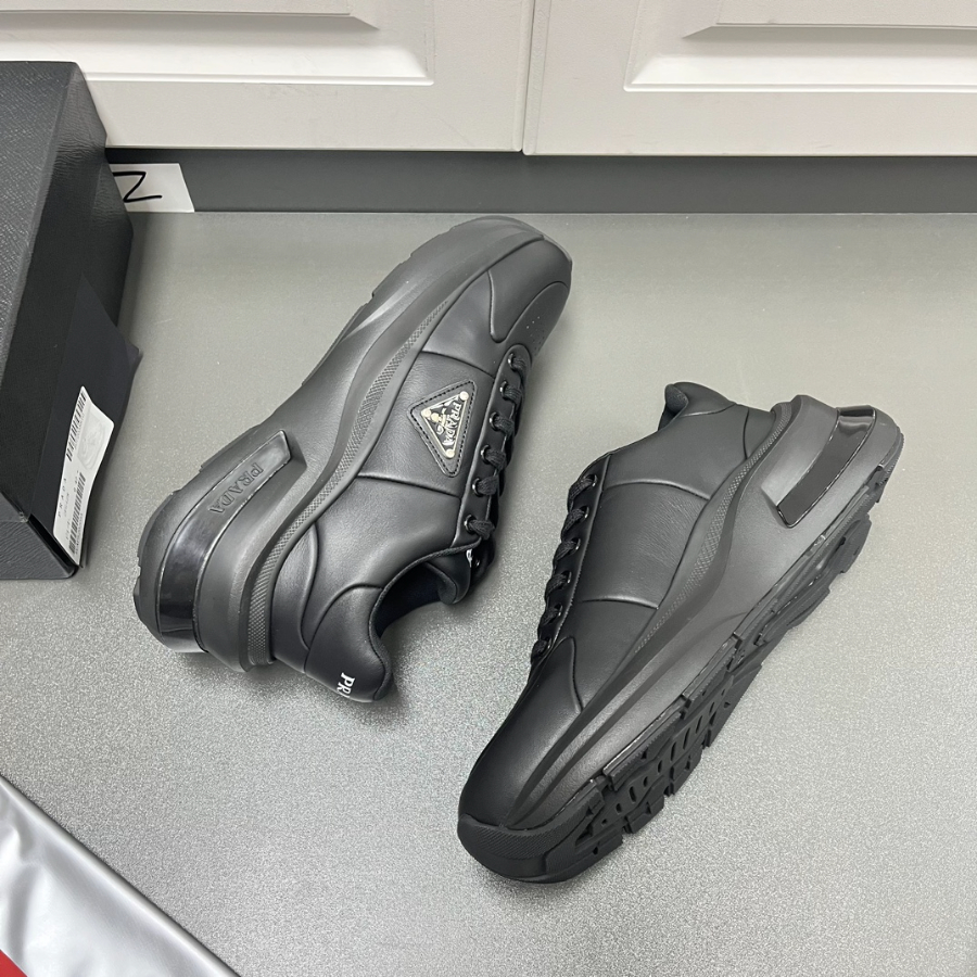 Prada 프라다 남성 Systeme 가죽 스니커즈 4
