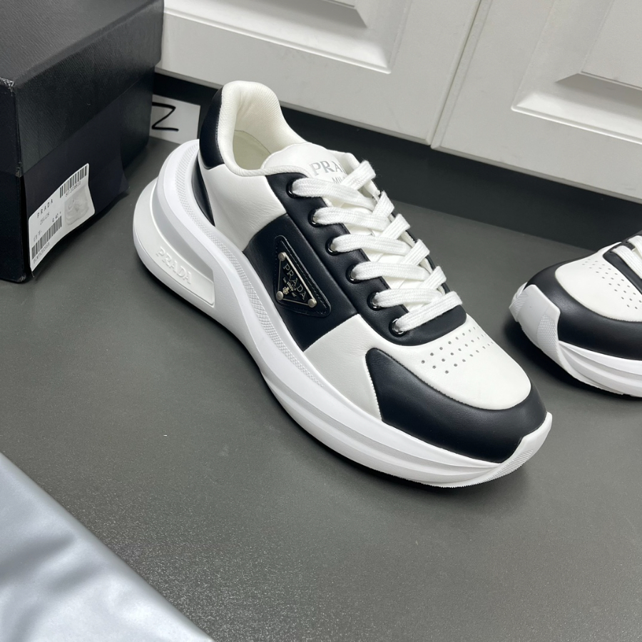 Prada 프라다 남성 Systeme 가죽 스니커즈 5