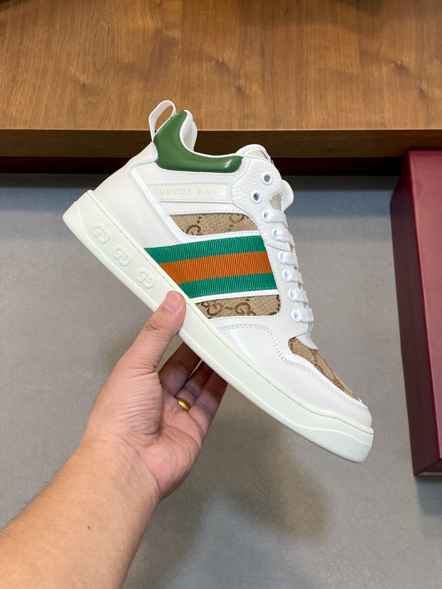 Gucci 구찌 GG 자수 레더 스니커즈 4