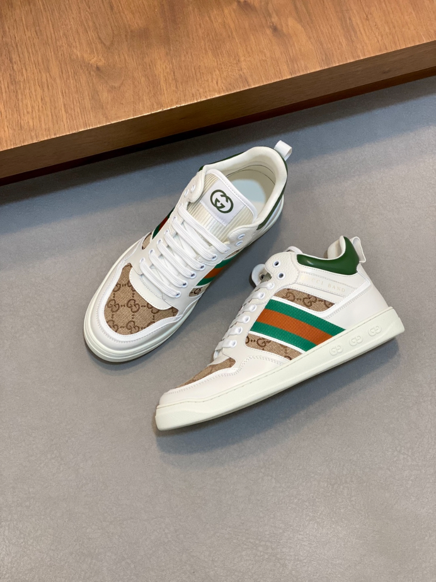 Gucci 구찌 GG 자수 레더 스니커즈 5