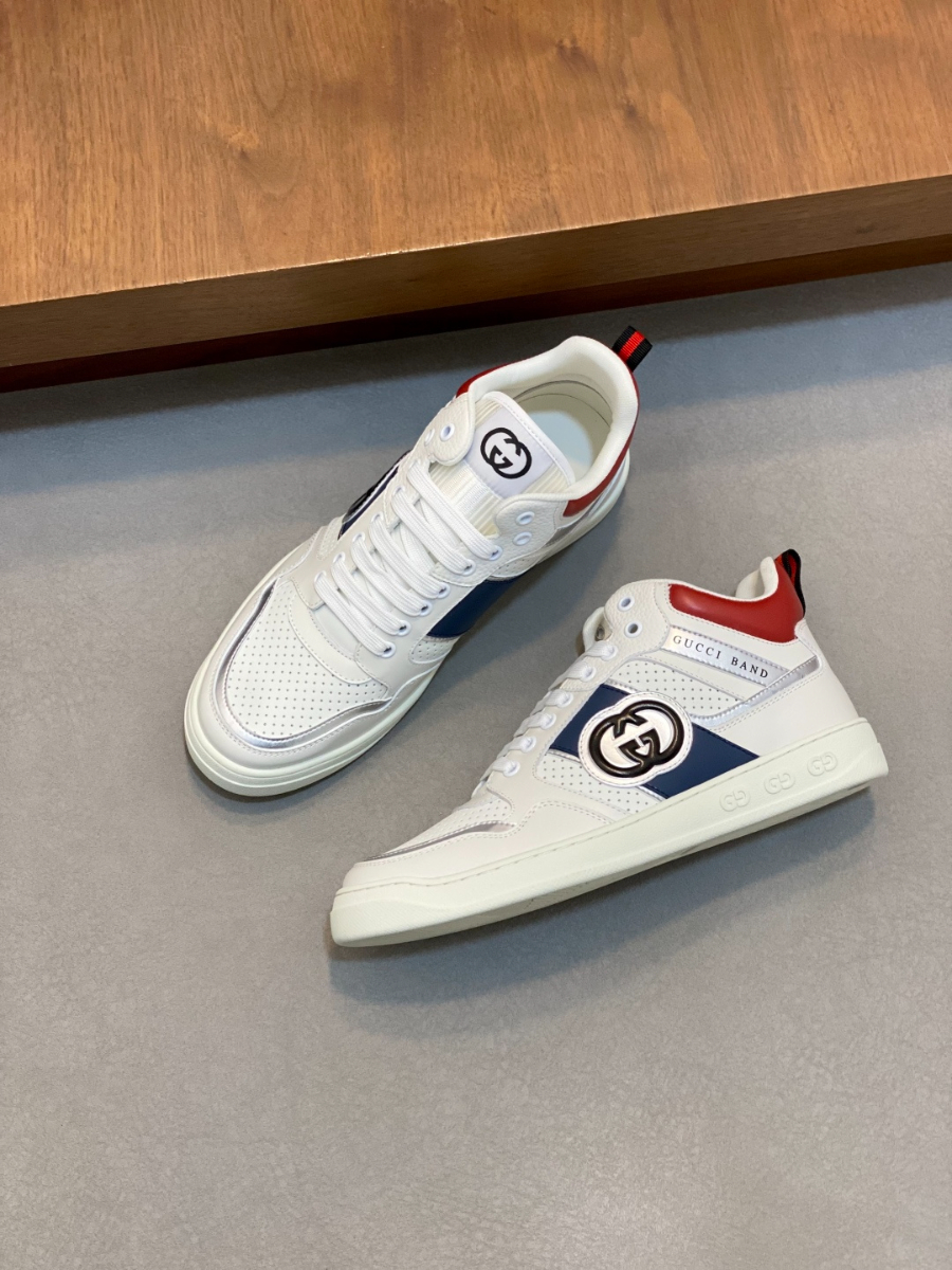 Gucci 구찌 GG 자수 레더 스니커즈 5