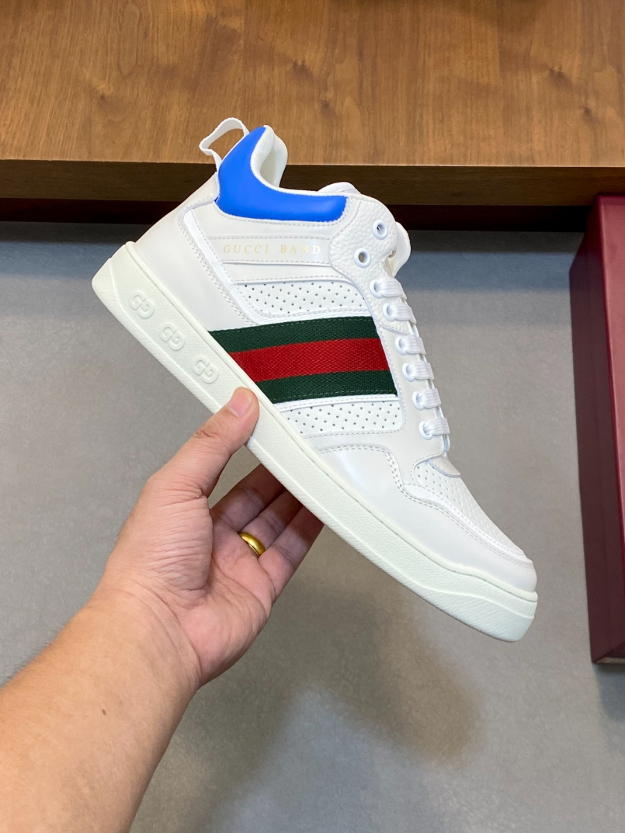 Gucci 구찌 GG 자수 레더 스니커즈 4