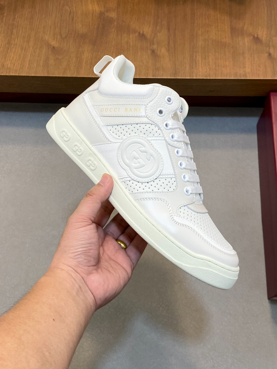 Gucci 구찌 GG 자수 레더 스니커즈 4