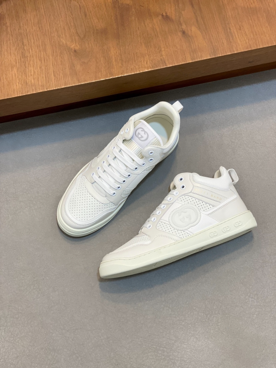 Gucci 구찌 GG 자수 레더 스니커즈 5