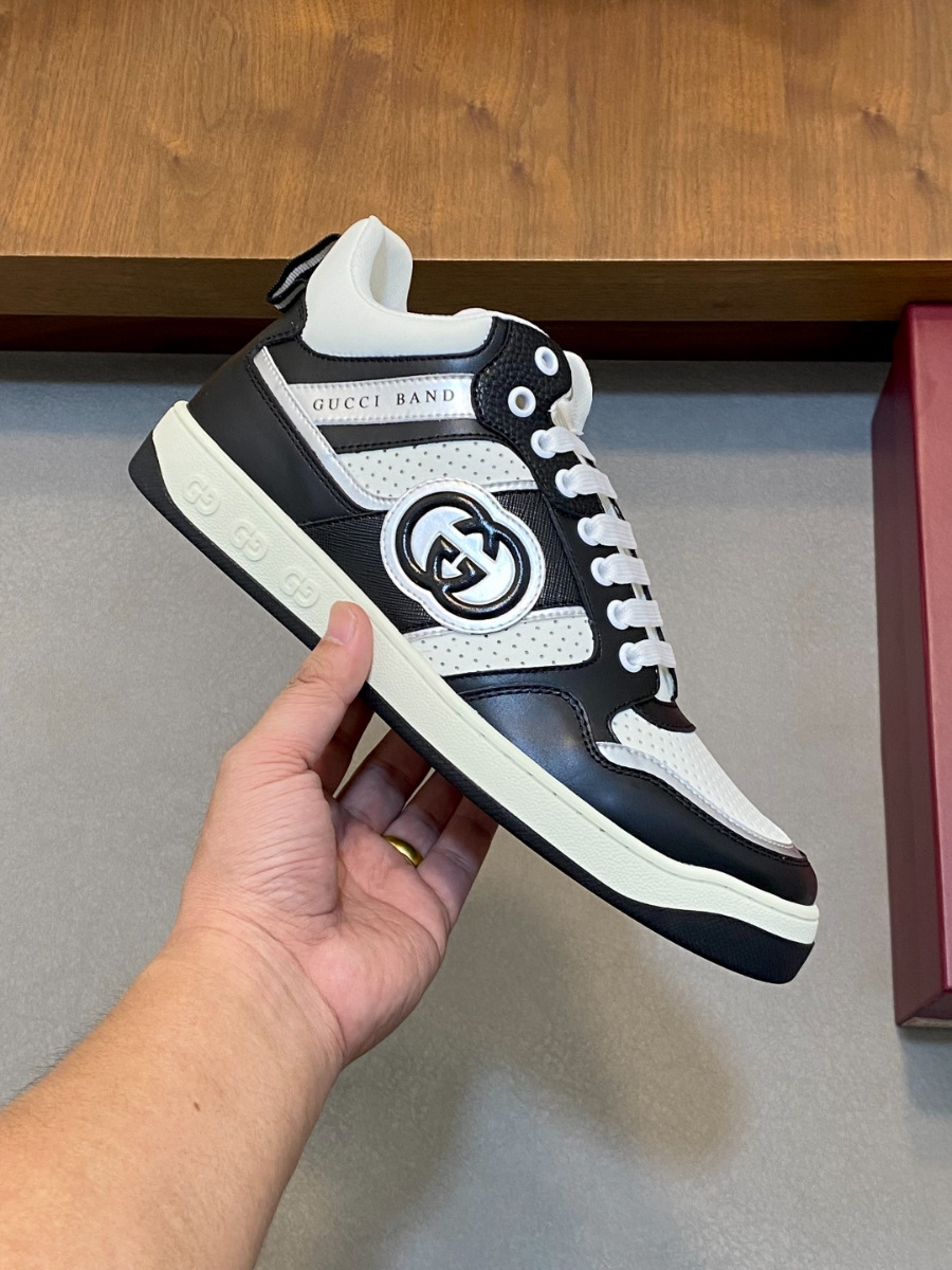 Gucci 구찌 GG 자수 레더 스니커즈 4