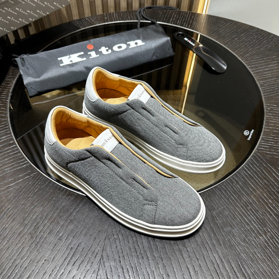 Kiton 키톤 아마 린넨 캐주얼 슬립온 3