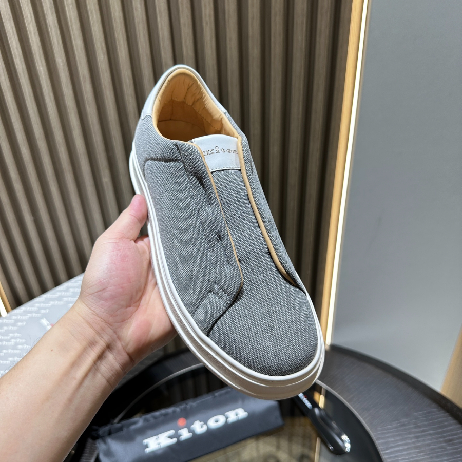 Kiton 키톤 아마 린넨 캐주얼 슬립온 5