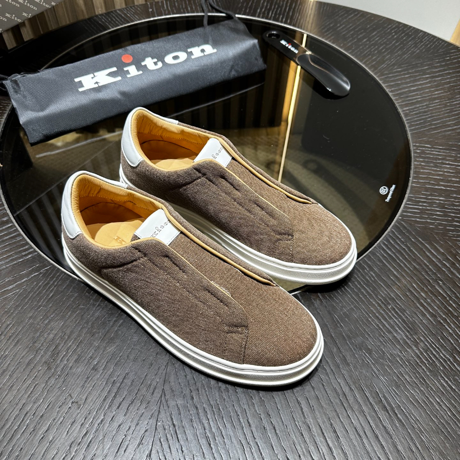 Kiton 키톤 아마 린넨 캐주얼 슬립온 3