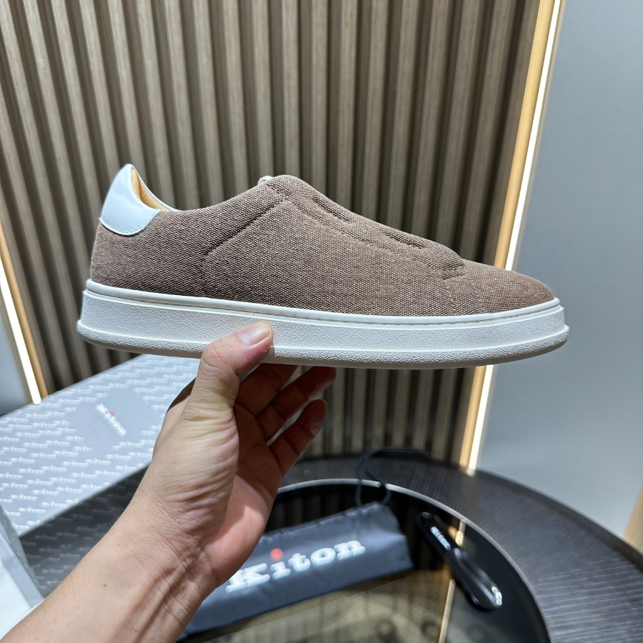 Kiton 키톤 아마 린넨 캐주얼 슬립온 4