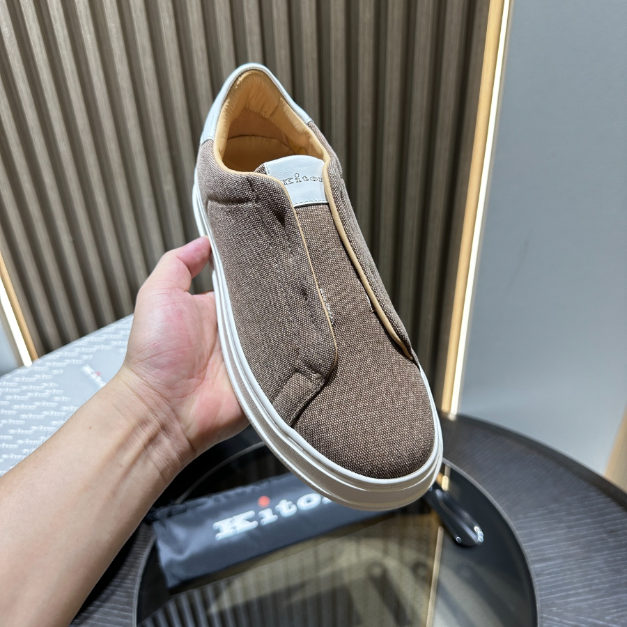 Kiton 키톤 아마 린넨 캐주얼 슬립온 5