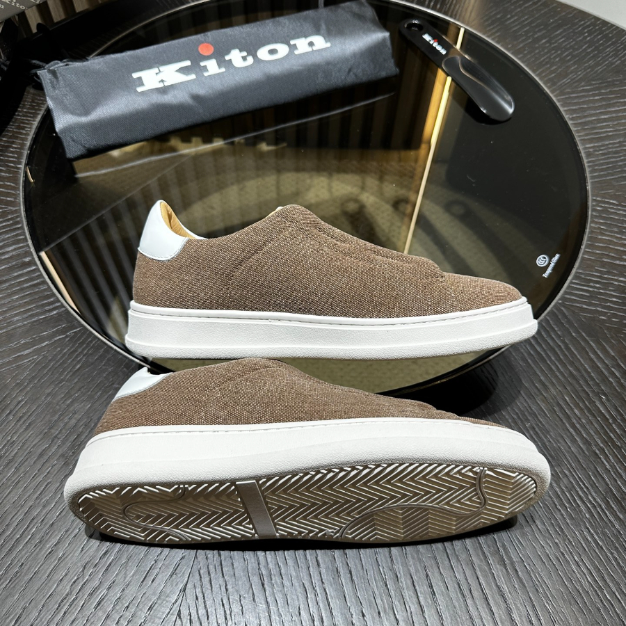 Kiton 키톤 아마 린넨 캐주얼 슬립온 8