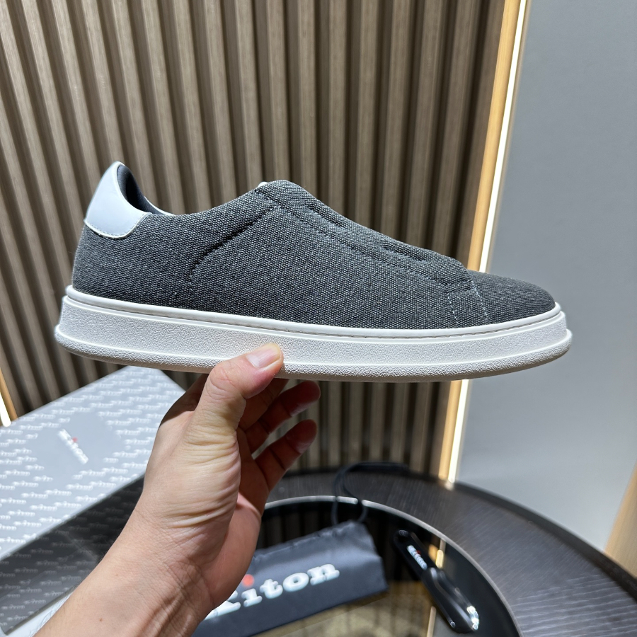 Kiton 키톤 아마 린넨 캐주얼 슬립온 4