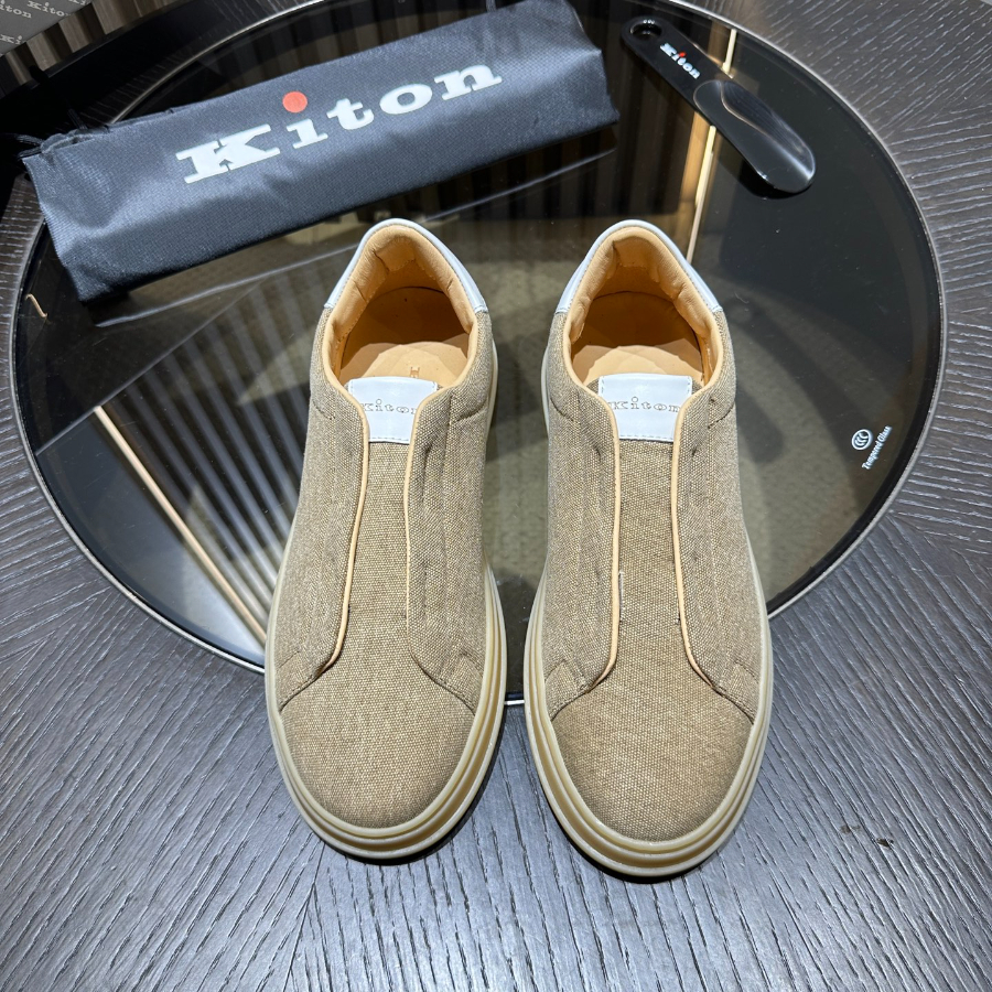 Kiton 키톤 아마 린넨 캐주얼 슬립온 2