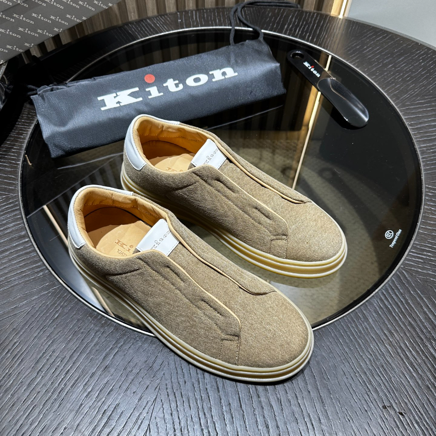 Kiton 키톤 아마 린넨 캐주얼 슬립온 3