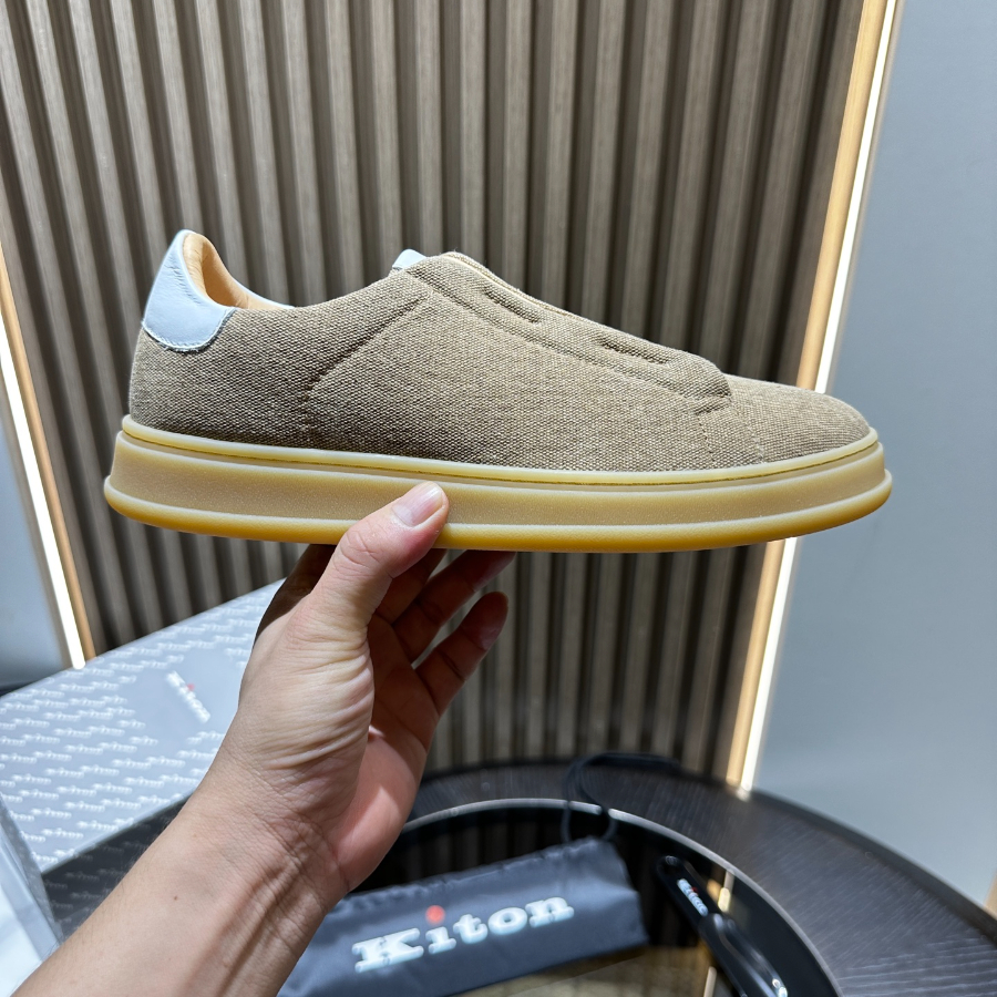 Kiton 키톤 아마 린넨 캐주얼 슬립온 4