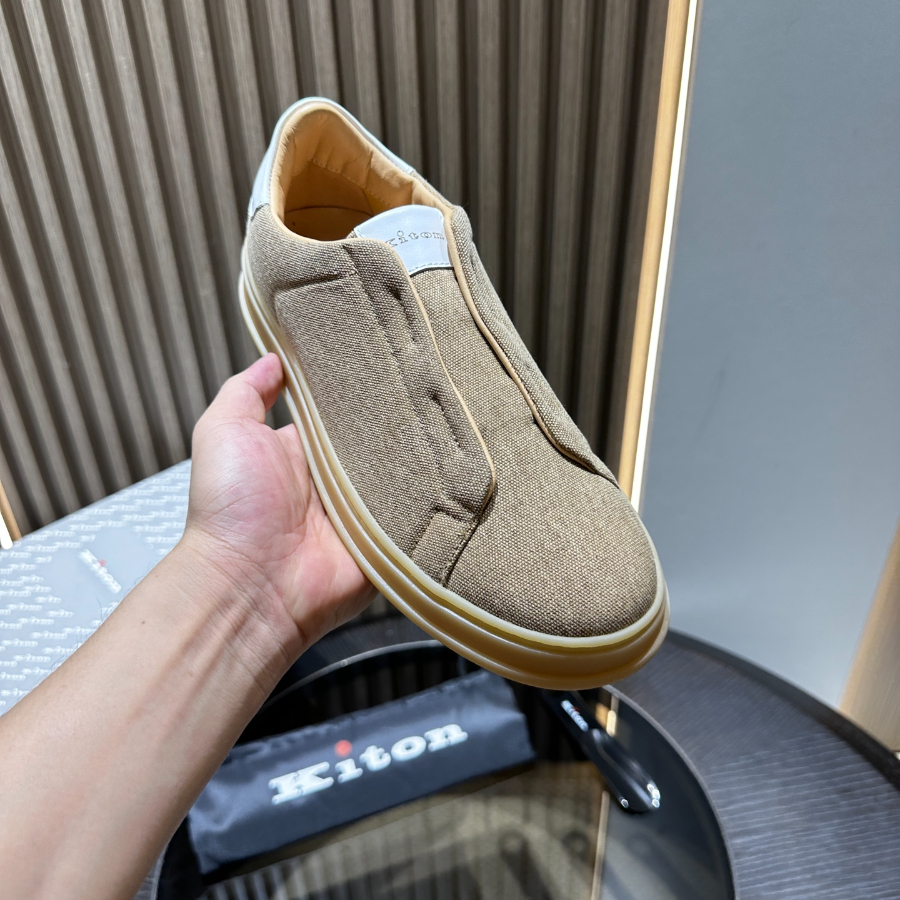 Kiton 키톤 아마 린넨 캐주얼 슬립온 5