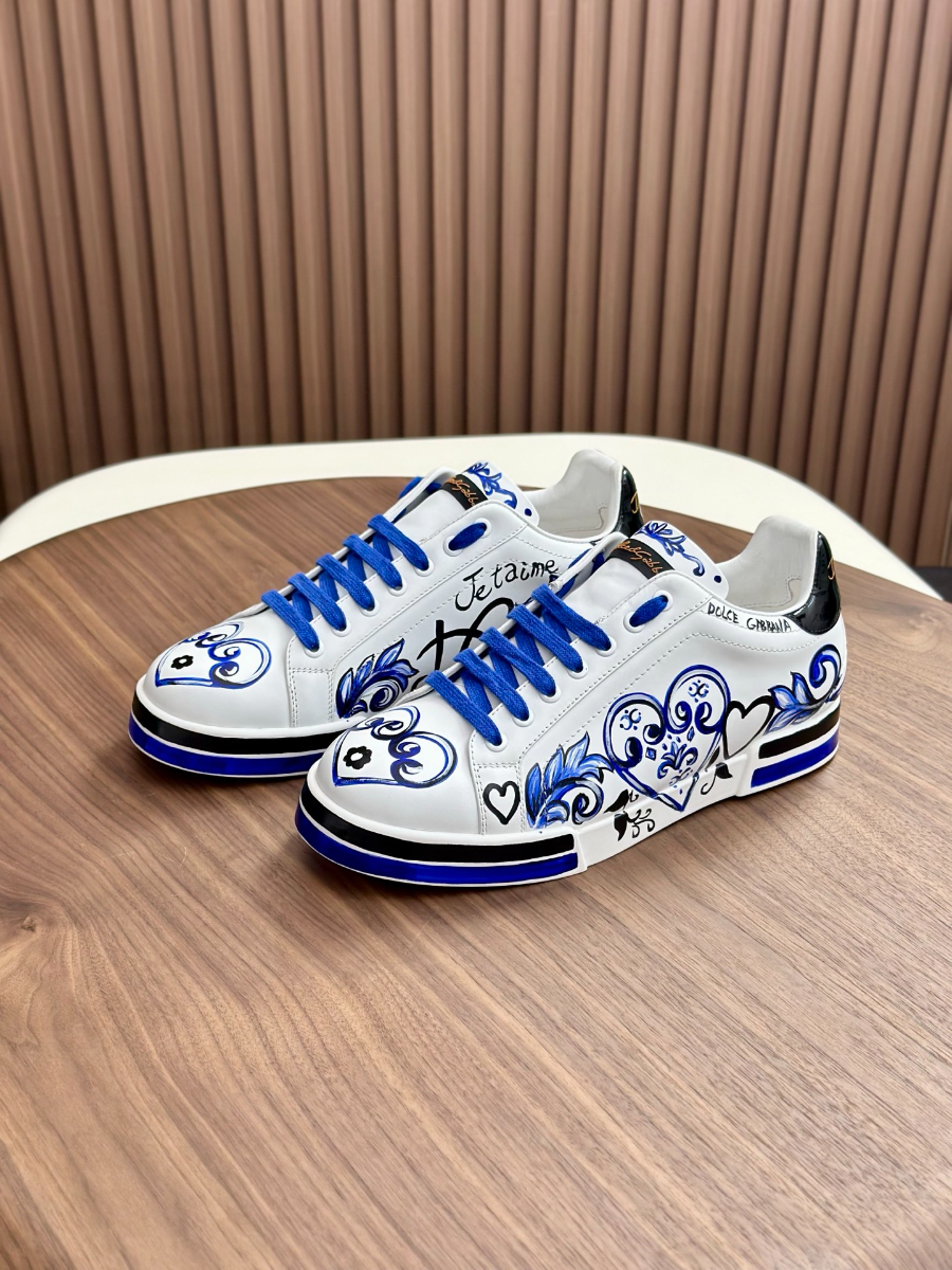 Dolce & Gabbana 돌체앤가바나 Portofino 소가죽 스니커즈 3