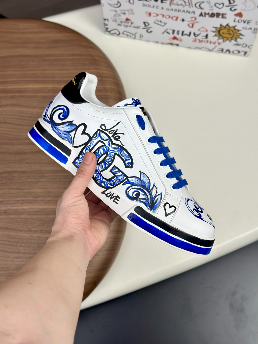 Dolce & Gabbana 돌체앤가바나 Portofino 소가죽 스니커즈 4