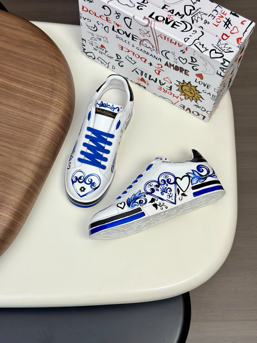 Dolce & Gabbana 돌체앤가바나 Portofino 소가죽 스니커즈 5