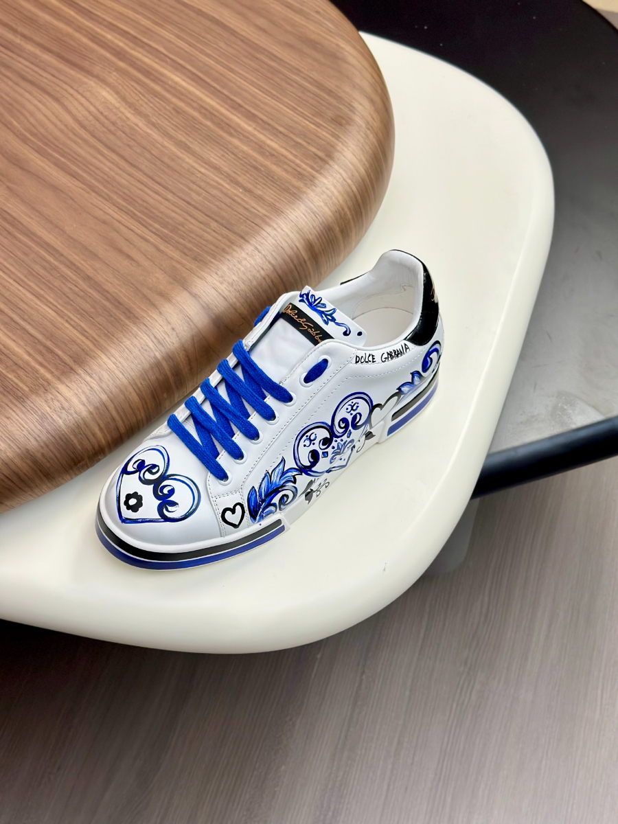 Dolce & Gabbana 돌체앤가바나 Portofino 소가죽 스니커즈 6