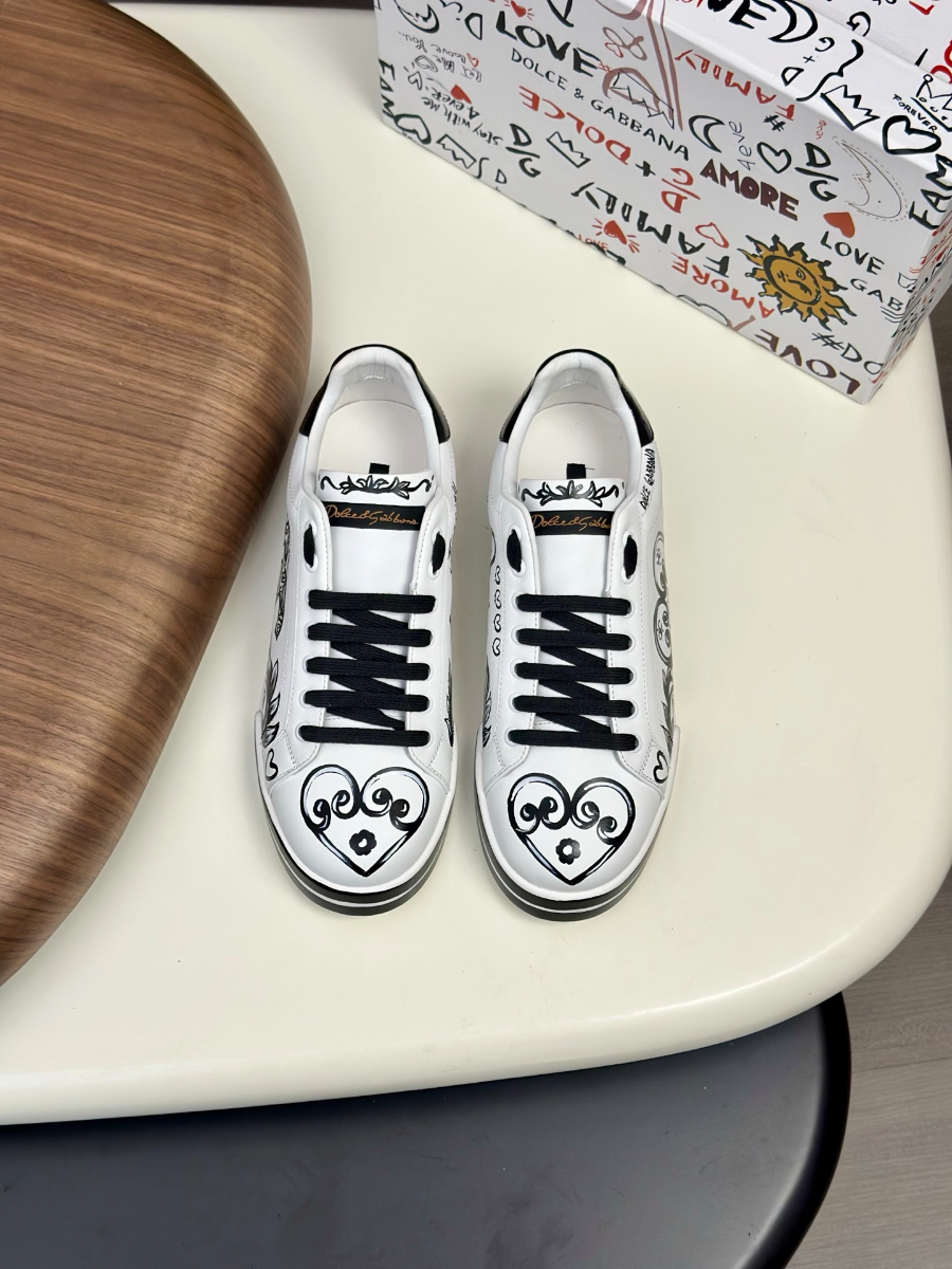 Dolce & Gabbana 돌체앤가바나 Portofino 소가죽 스니커즈 2