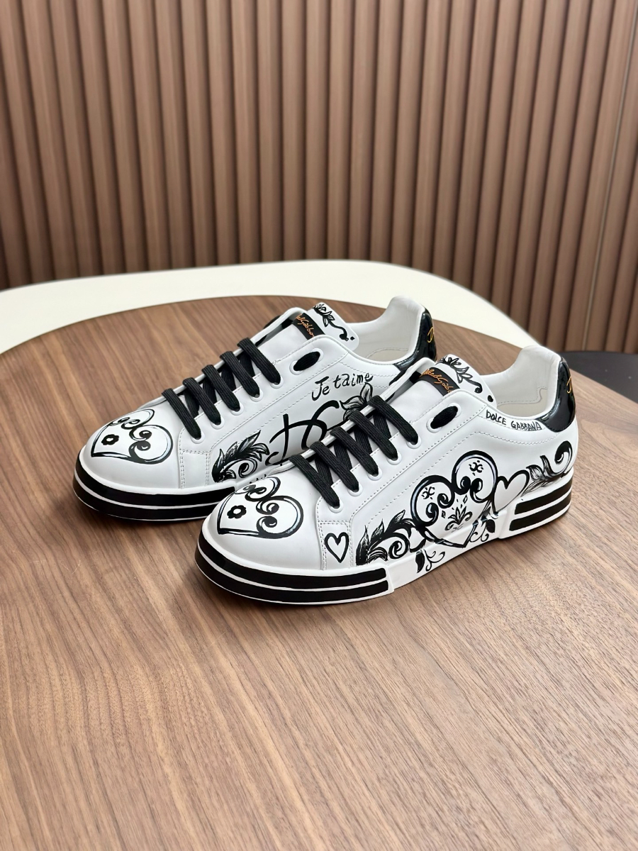 Dolce & Gabbana 돌체앤가바나 Portofino 소가죽 스니커즈 3