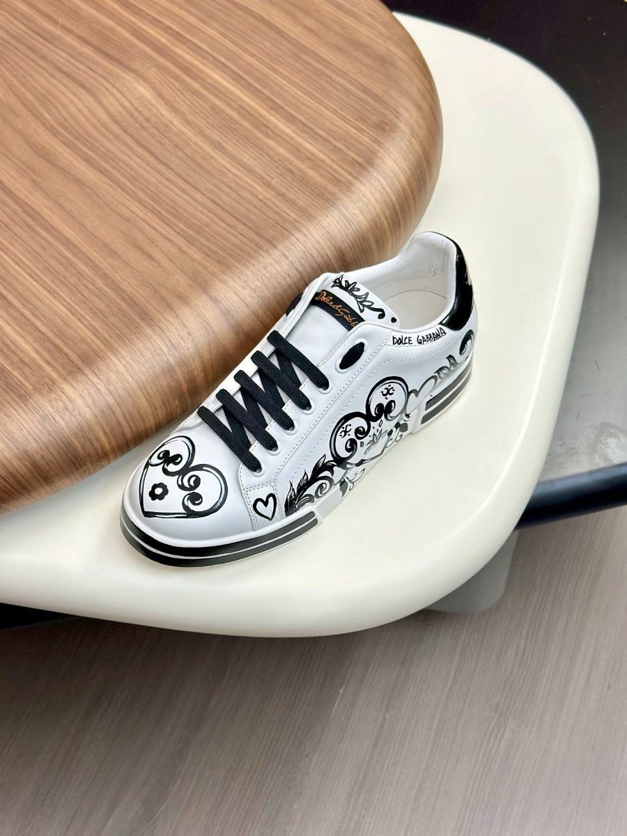 Dolce & Gabbana 돌체앤가바나 Portofino 소가죽 스니커즈 6