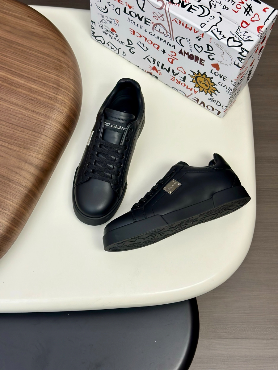 Dolce & Gabbana 돌체앤가바나 Portofino 소가죽 스니커즈 5