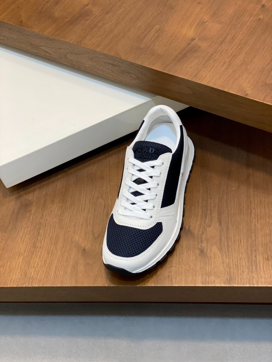 Prada 프라다 남성 소가죽 메쉬 트라이앵글 로고 스니커즈 6