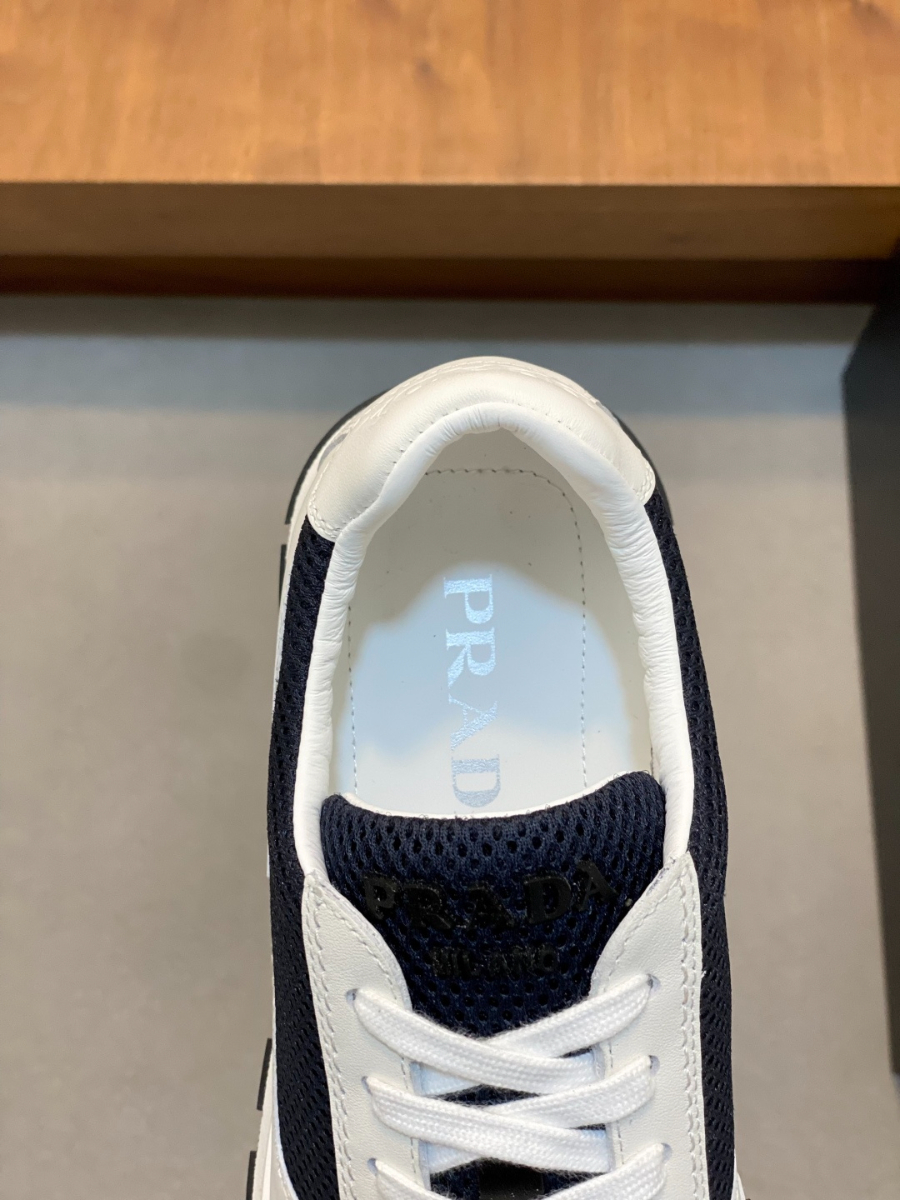 Prada 프라다 남성 소가죽 메쉬 트라이앵글 로고 스니커즈 7