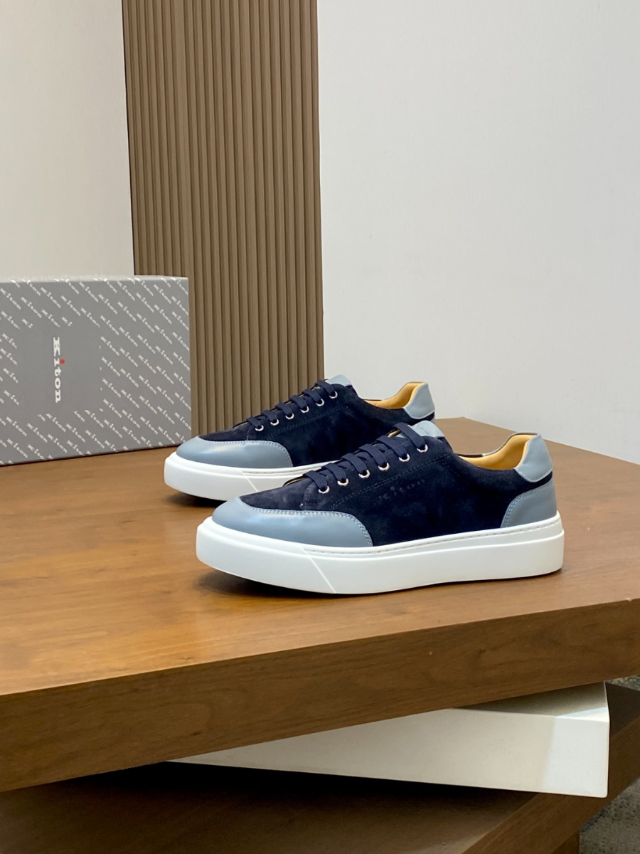 Kiton 키톤 남성 스웨이드 송아지가죽 스니커즈 1