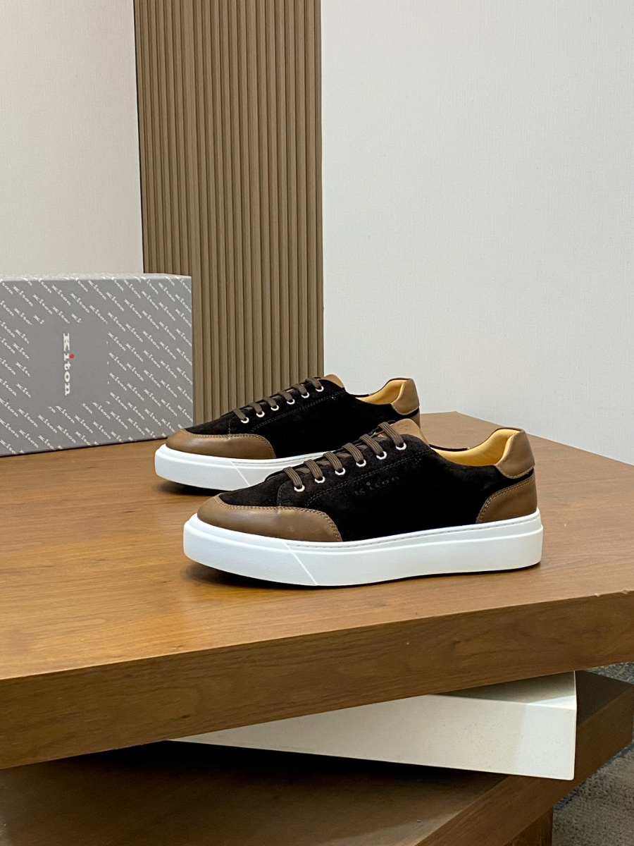 Kiton 키톤 남성 스웨이드 송아지가죽 스니커즈 1