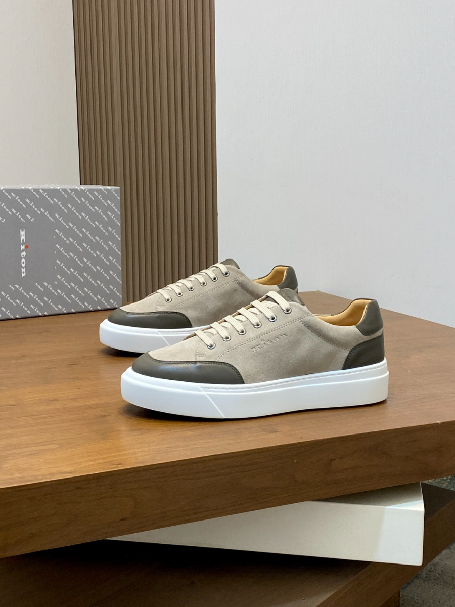 Kiton 키톤 남성 스웨이드 송아지가죽 스니커즈 1