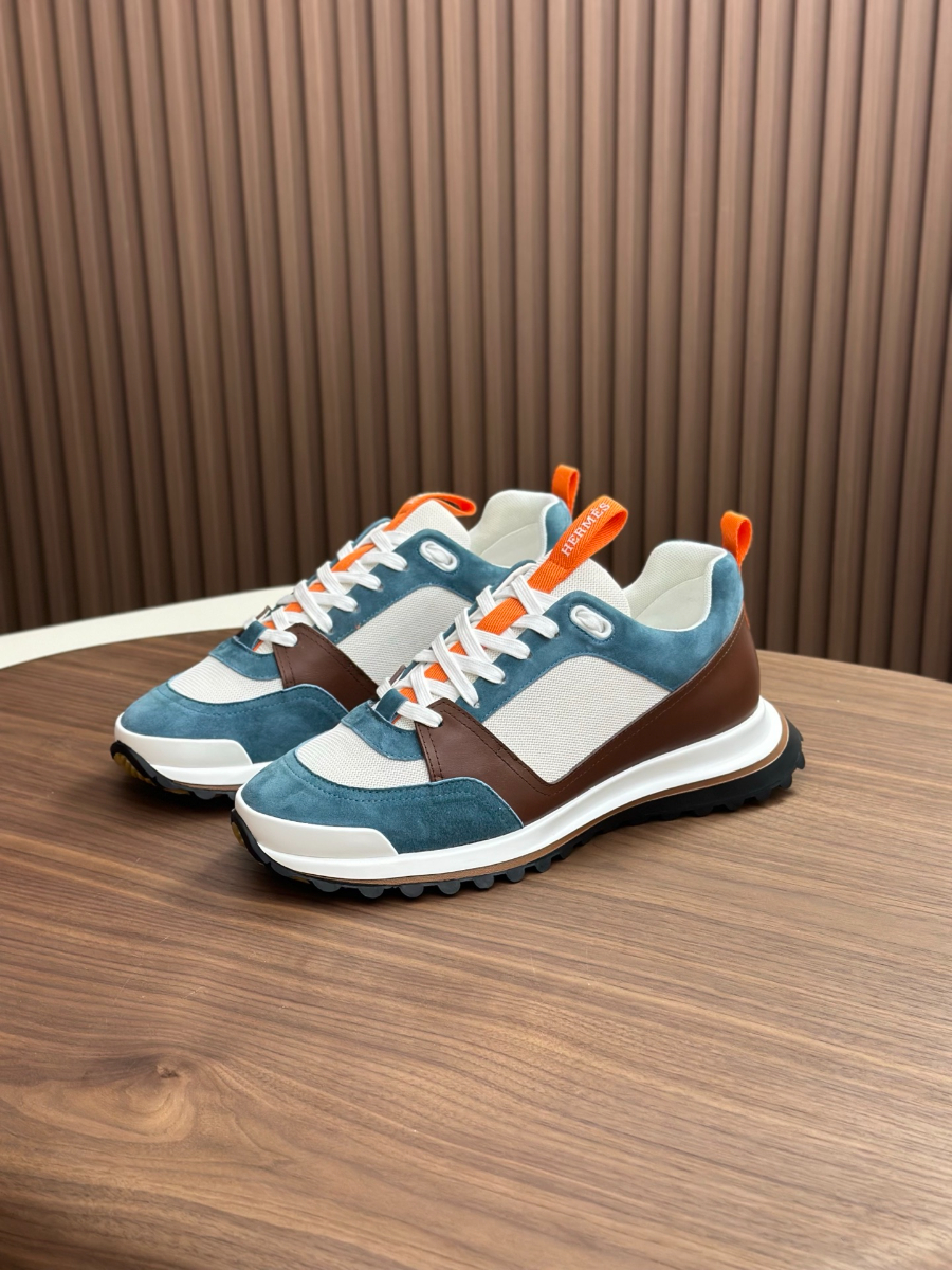 Hermes 에르메스 남성 스니커즈 (이탈리아 소가죽 & 메쉬 콤비 디자인) 1