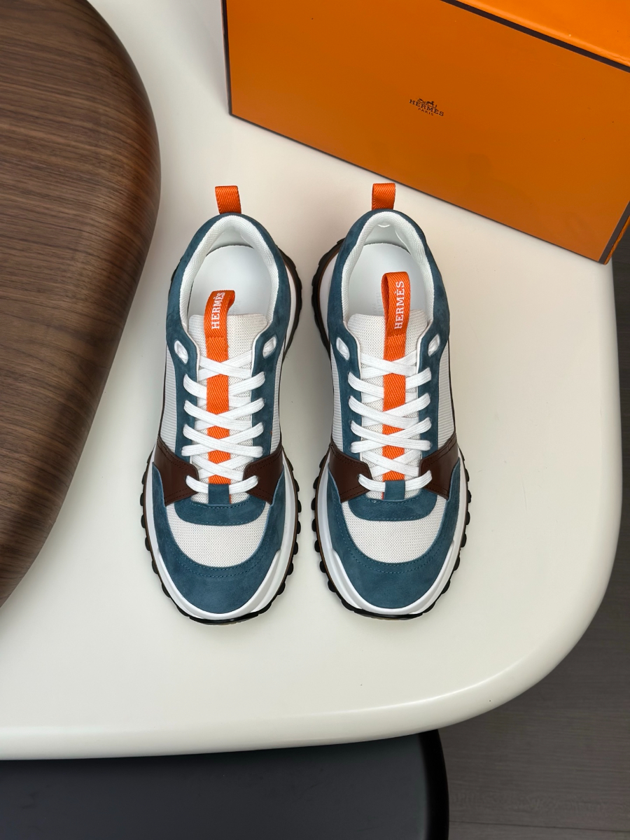 Hermes 에르메스 남성 스니커즈 (이탈리아 소가죽 & 메쉬 콤비 디자인) 2