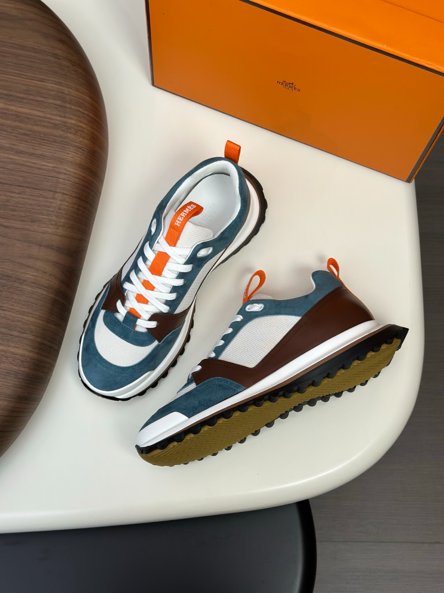 Hermes 에르메스 남성 스니커즈 (이탈리아 소가죽 & 메쉬 콤비 디자인) 3