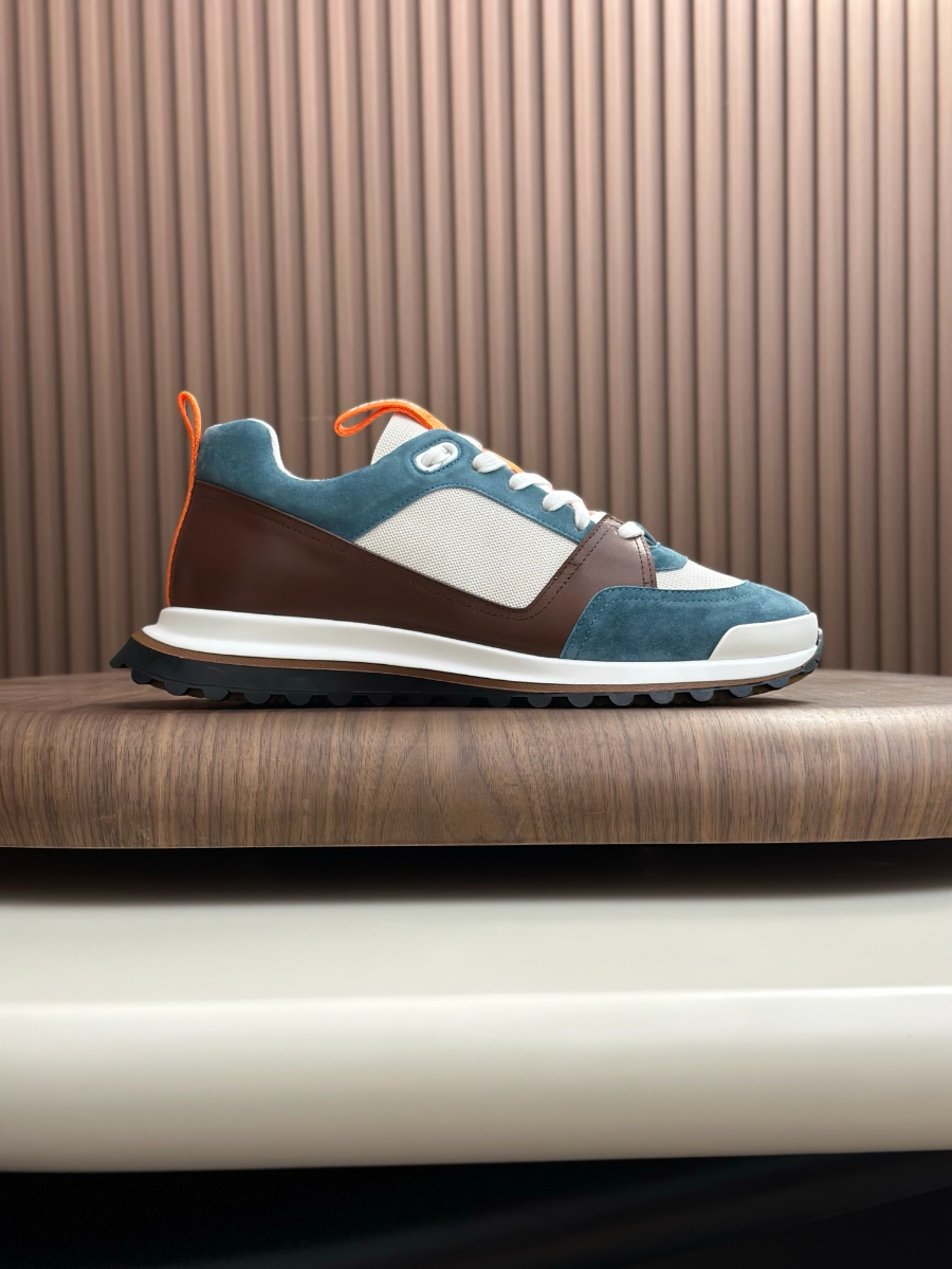 Hermes 에르메스 남성 스니커즈 (이탈리아 소가죽 & 메쉬 콤비 디자인) 4