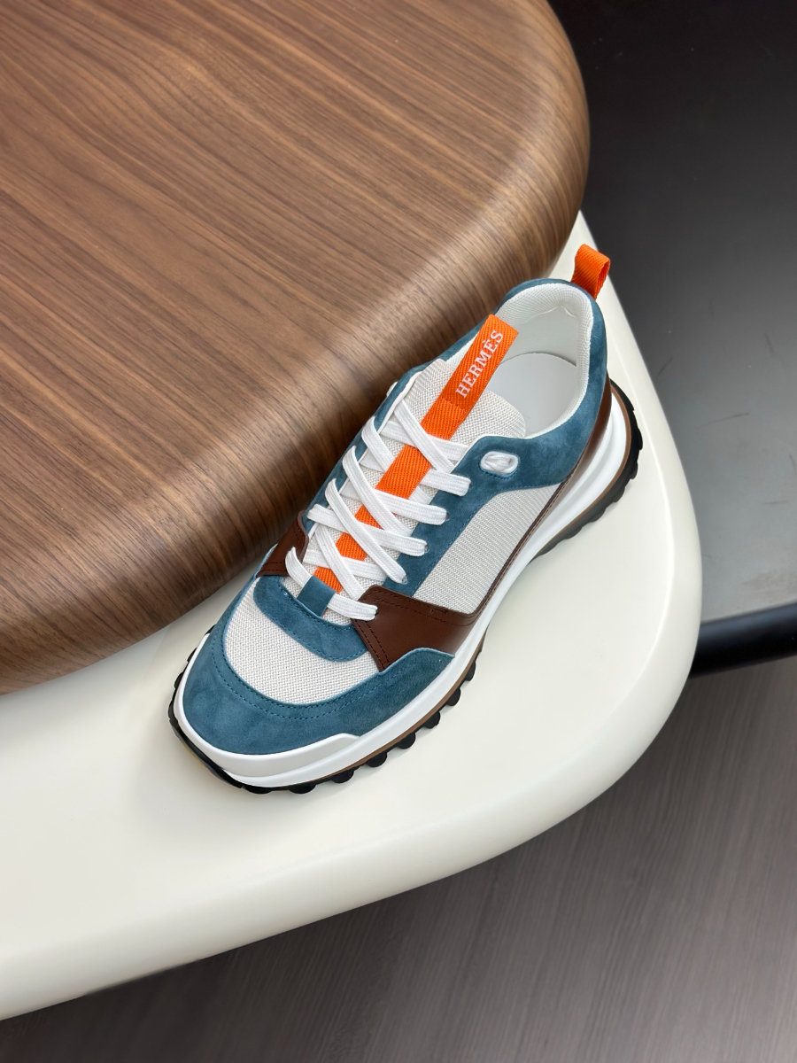 Hermes 에르메스 남성 스니커즈 (이탈리아 소가죽 & 메쉬 콤비 디자인) 6