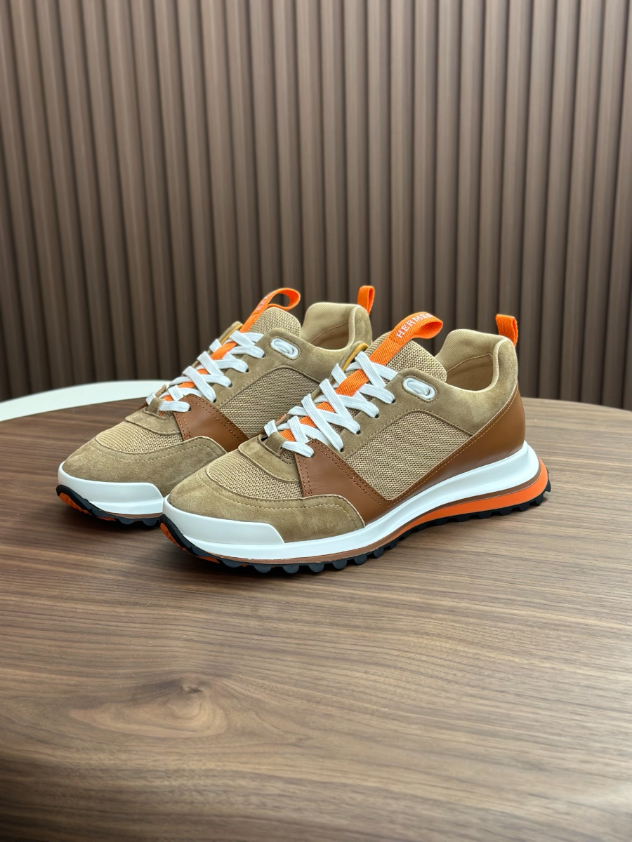 Hermes 에르메스 남성 스니커즈 (이탈리아 소가죽 & 메쉬 콤비 디자인) 1