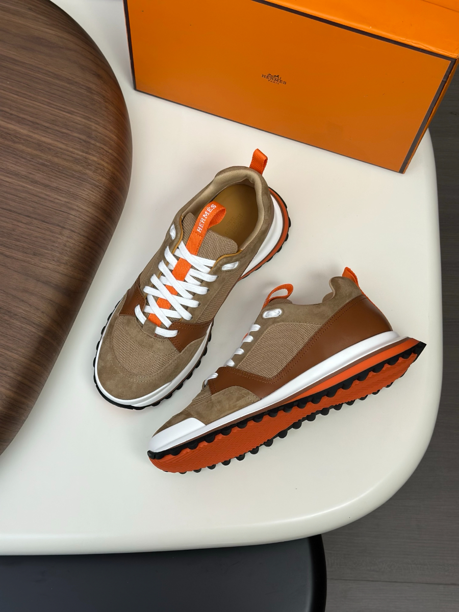 Hermes 에르메스 남성 스니커즈 (이탈리아 소가죽 & 메쉬 콤비 디자인) 3